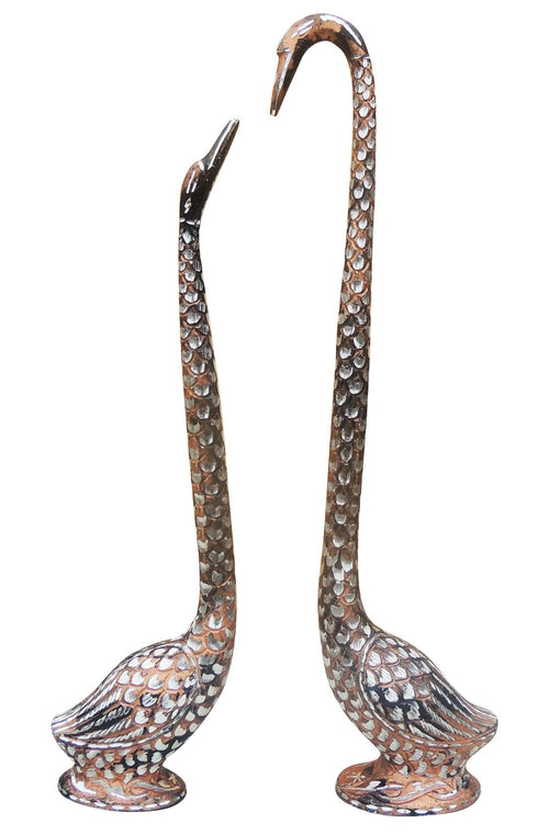 Brass Duck Pair Statue 0.94kg